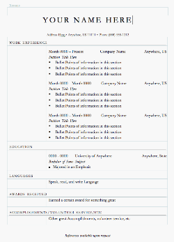 simple resume format for freshers. Resume Template #13