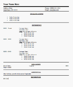 functional resume layout. Resume Template #7