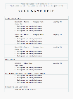 example of resume format. Sample+resume+format+for+